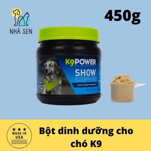 THỨC ĂN CHO CHÓ - Bột dinh dưỡng K9 POWER Show Stopper đẹp lông cho thú cưng 450g