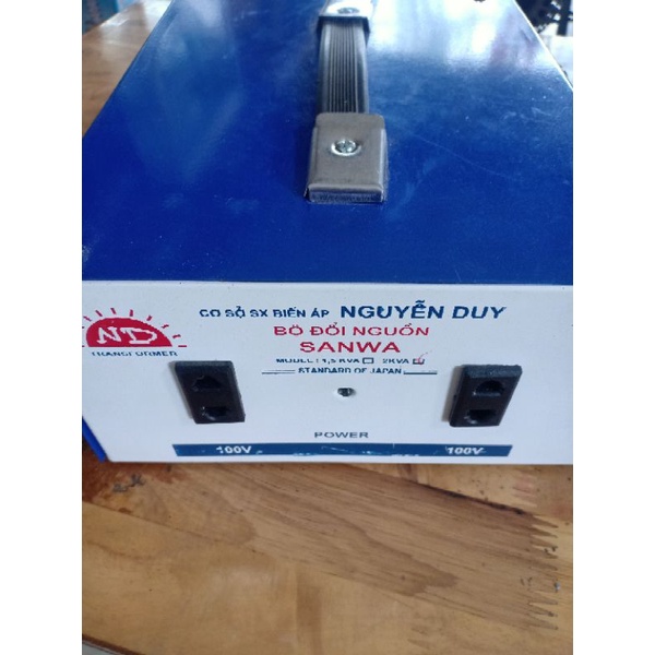 Biến áp đổi nguồn 2000VA SANWA 220V ra 110vđủ công suất