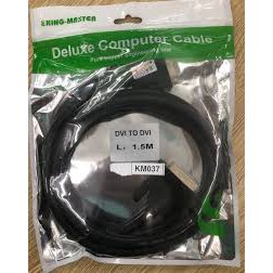 Cáp DVI  KingMaster 1.5M/ 3M/ 5M/ 10M chống nhiễu tốt - Hàng chính hãng, Full Box