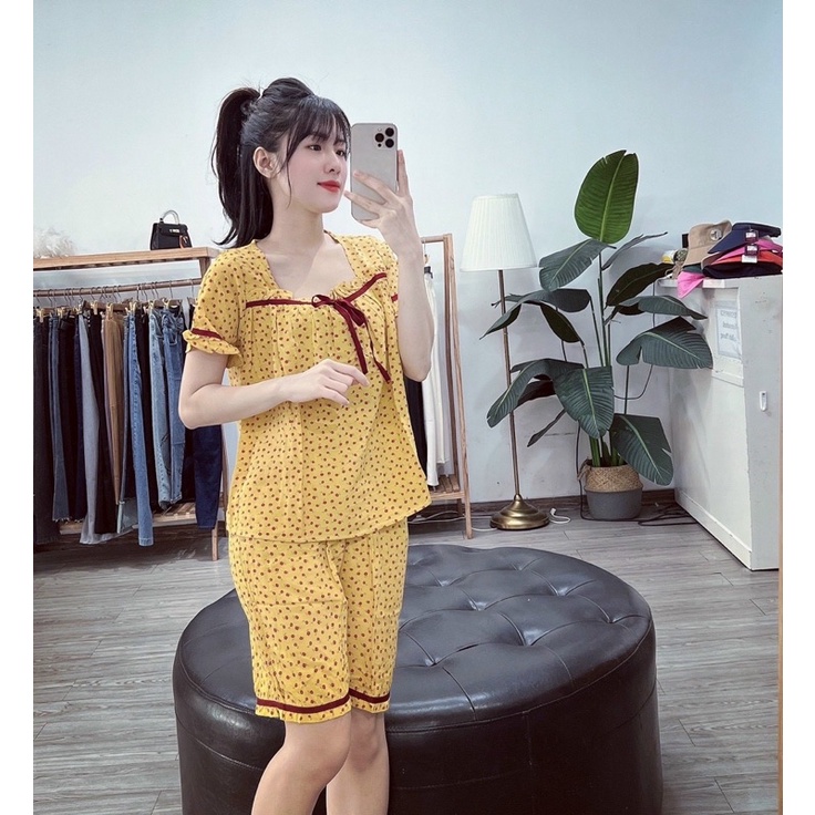 BỘ ĐŨI NGỐ MẶC NHÀ HOẠ TIẾT DỄ THƯƠNG