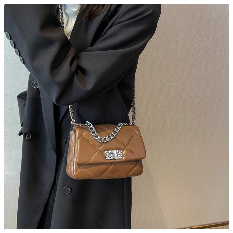 Túi xách đeo chéo JASMIN NOIR họa tiết sọc caro thời trang dành cho nữ