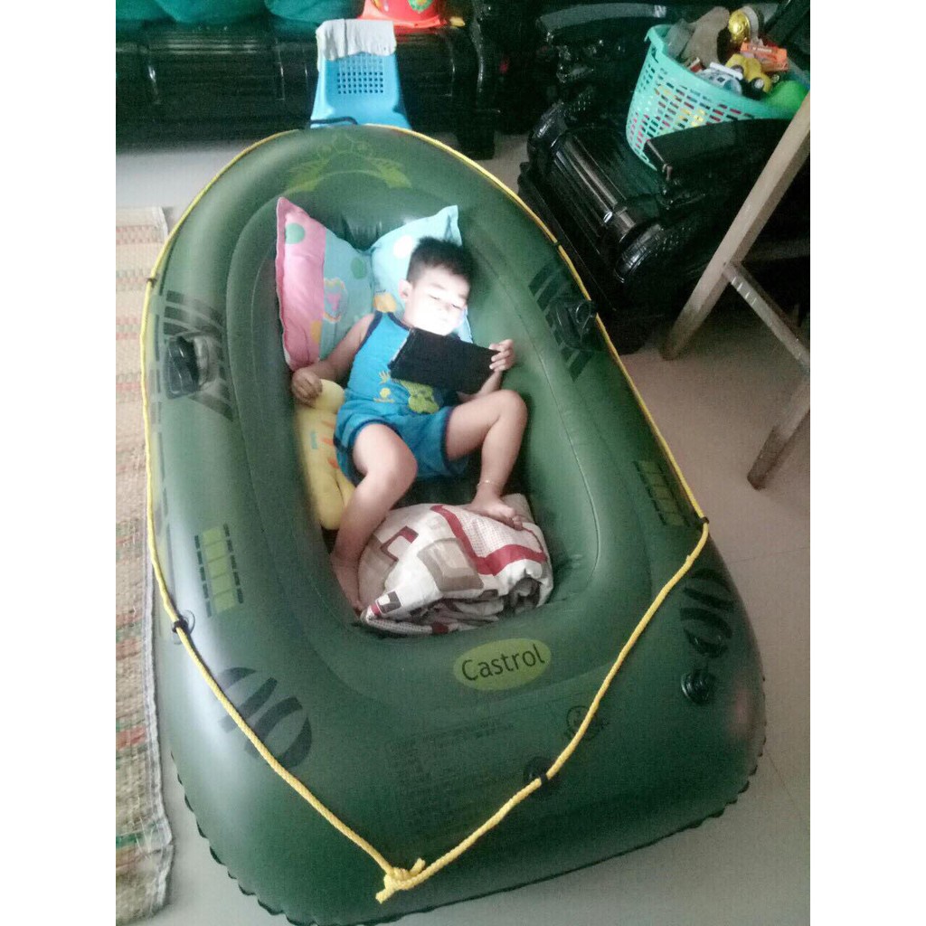 Thuyền Bơm Hơi Câu Cá Dã Ngoại- Xuồng Hơi Du Lịch Boat 200  Cho 2 Người