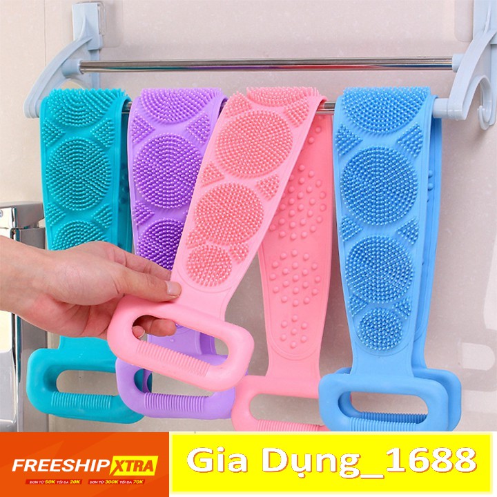 Dây Đai Chà cọ Lưng💚CAM KẾT CHUẨN💚Dây Kỳ Lưng 2 Mặt Đa Năng bằng silicon kỳ cọ massage tẩy da chết khi tắm
