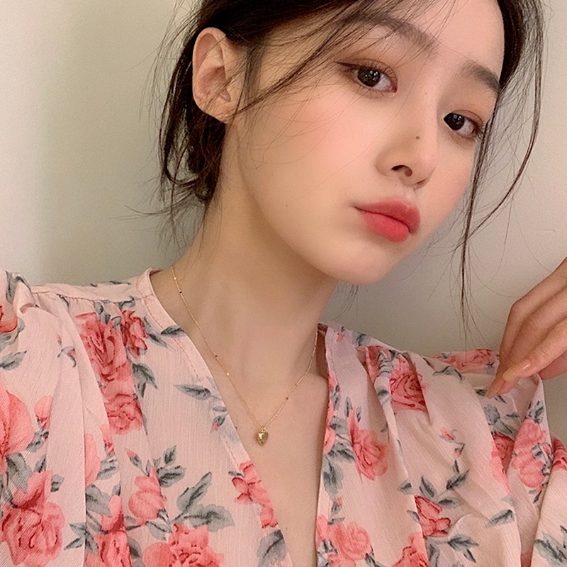 Vòng cổ Mặt Trái Tim Thời Trang Hàn Quốc Dành Cho Nữ