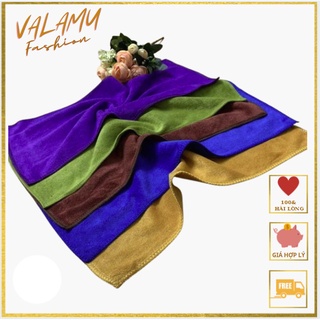 Khăn lau đa năng Microfiber LOẠI DẦY lau xe ô tô siêu thấm siêu bền không phai mầu không sổ lông