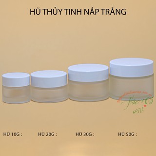 (HCM) HŨ THỦY TINH NẮP TRẮNG NHIỀU SIZE