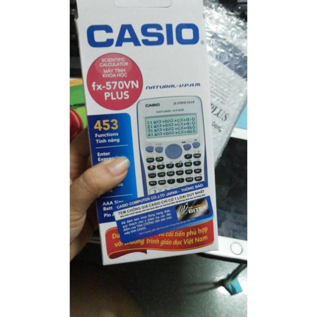 (Lỗi đổi mới-tặng 5 bút bi nến dài) Máy tính Casio Fx-570Vn plus hàng thái lan