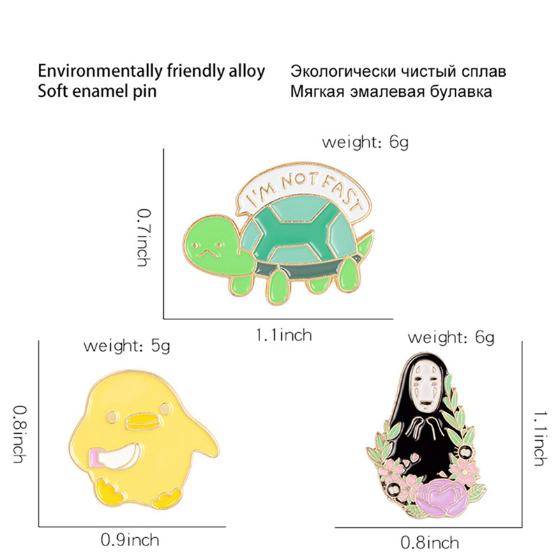 Ghim cài áo hình chú rùa con đáng yêu