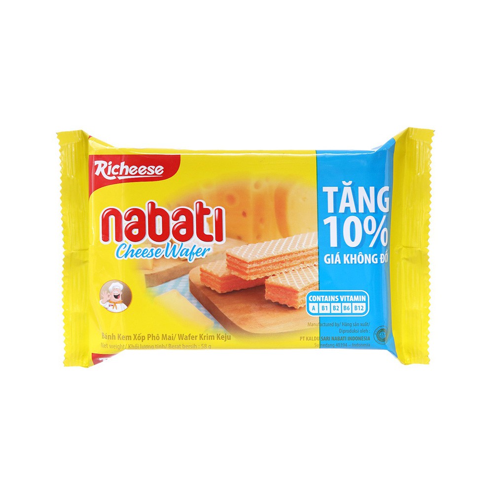 Bịch 10 Gói Bánh Nabati Socola Pho mai