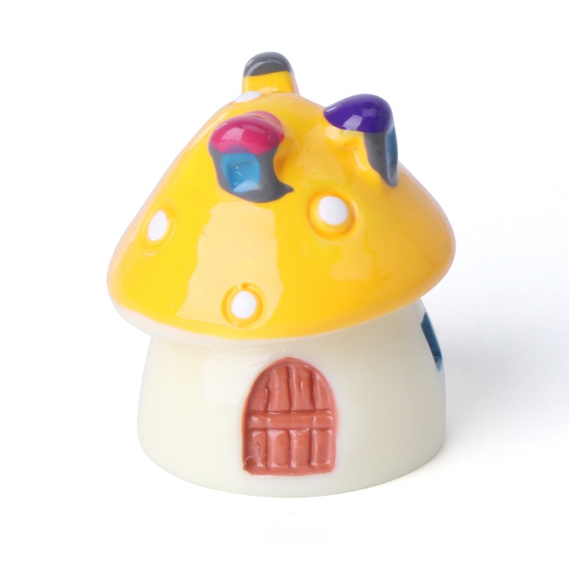 Mô hình ngôi nhà nấm mini bằng nhựa resin trang trí nhà/sân vườn
