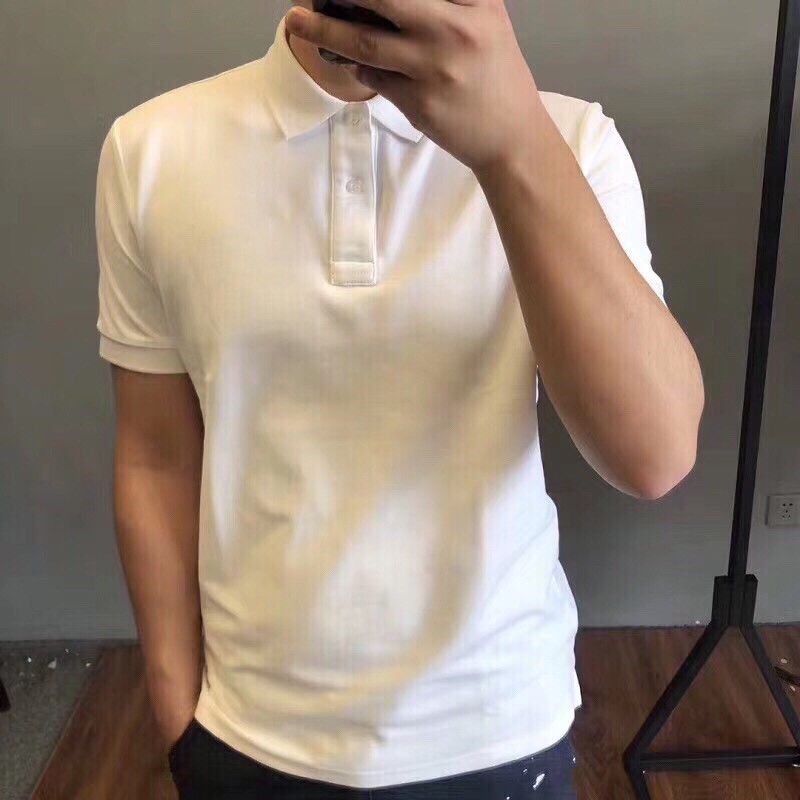 Áo thun cá sấu/Áo thun có cổ Polo trơn chất Cotton 4 chiều co dãn thấm hút tốt