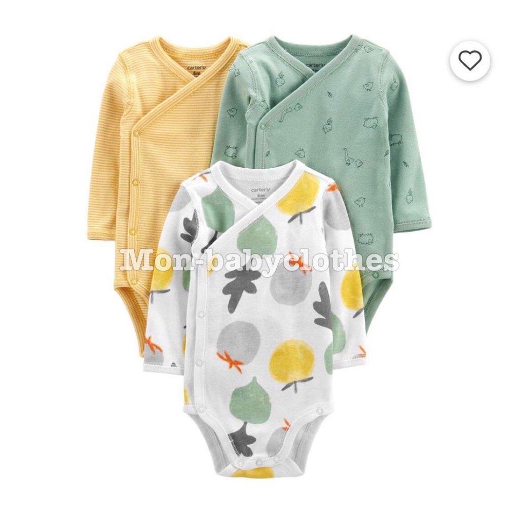 BODY chip dài tay cài chéo 2 lớp [ Đủ size 6-24m]