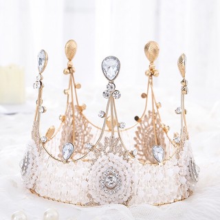 Combo 3 vương miện Đá Trắng trang trí bánh sinh nhật, vương miện đội đầu