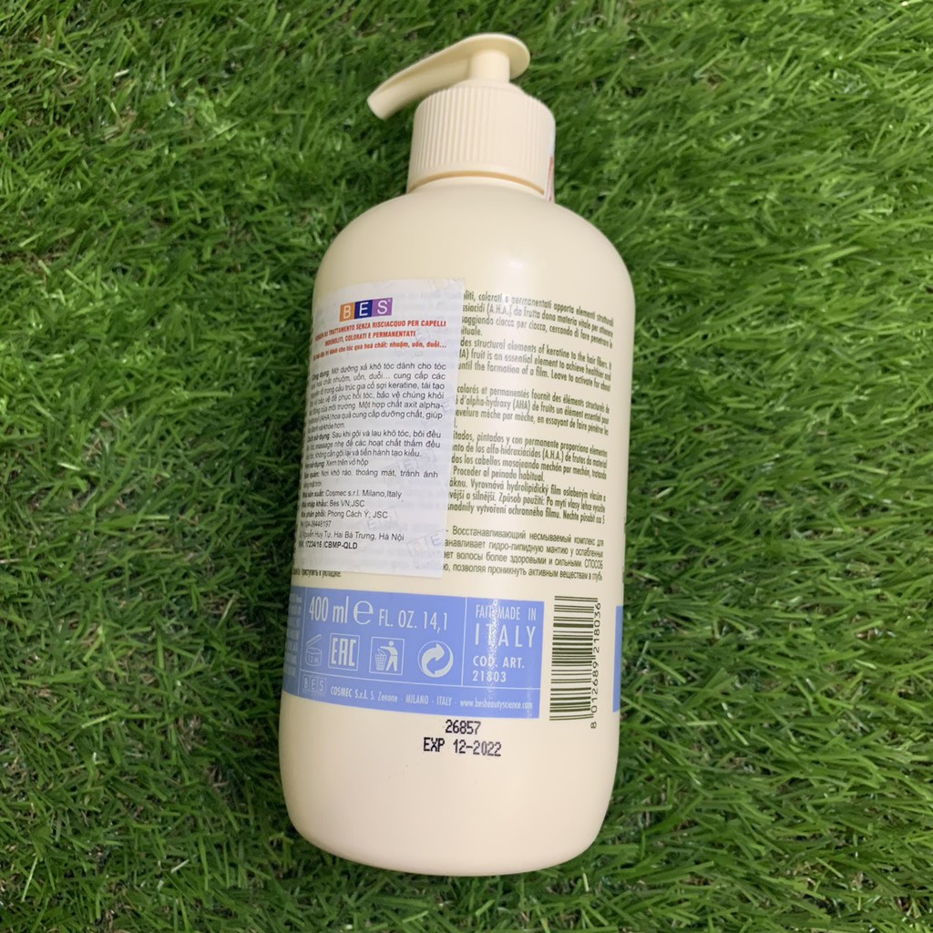 Mỡ dưỡng xả khô Hergen B3 Leave-in Treatment for stressed, colored and permed hair 400ml