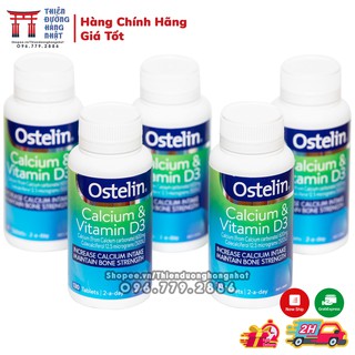 Viên uông Ostelin Can-xi & Vitami.n D3 cho bà bâu, 130 viên [Date 7/2023]