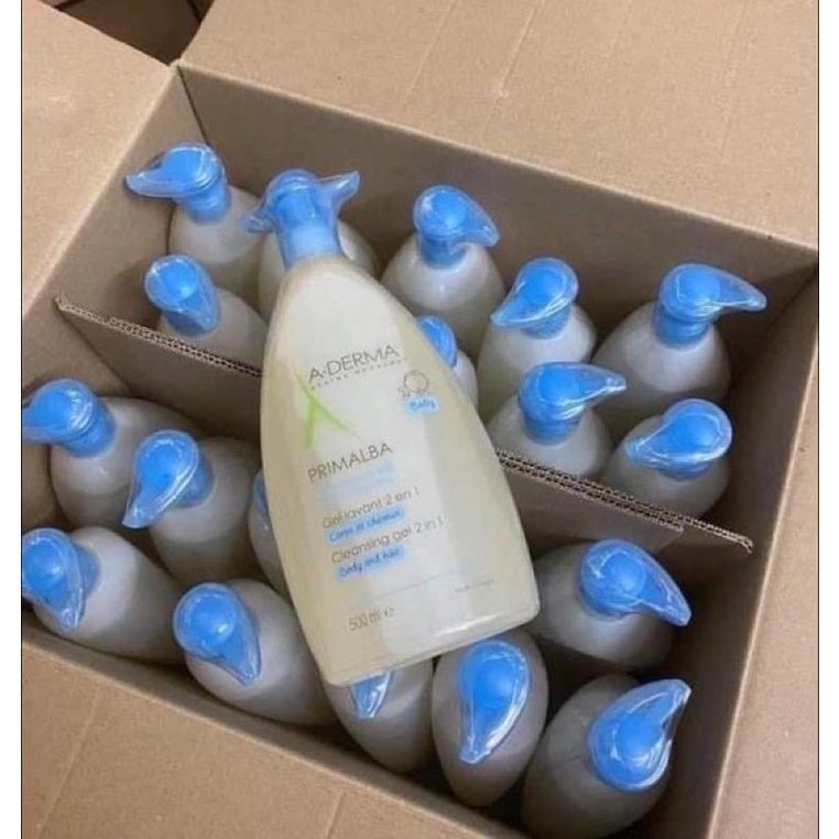 Sữa tắm gội toàn thân Aderma 2in1 cho bé 500ml Pháp