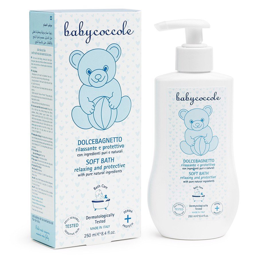 Sữa Tắm Giữ Ẩm Chiết Xuất Hoa Sen Babycoccole 0M+ 250ml