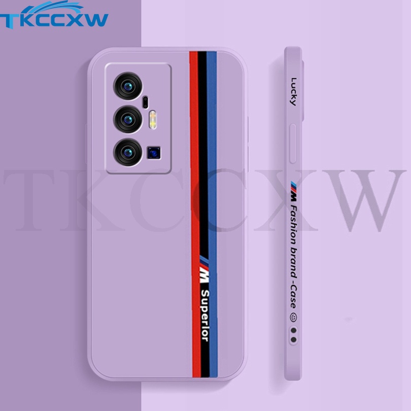 Ốp Điện Thoại Silicone Mềm Hình Vuông Bảo Vệ Camera Cho Vivo X70 X60 Pro+ X30 X50 Pro