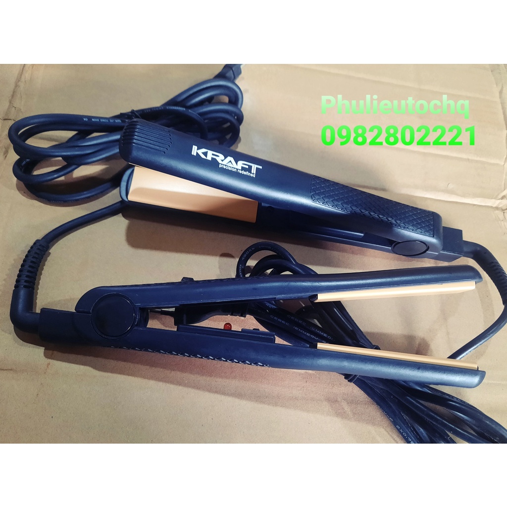 Máy Duỗi Tóc KRAFT Lưỡi Tráng Men Vàng