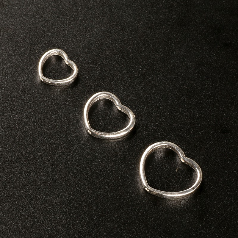 Charm bạc bọc đá hình trái tim - Charm Bạc 925 - Mã CB002