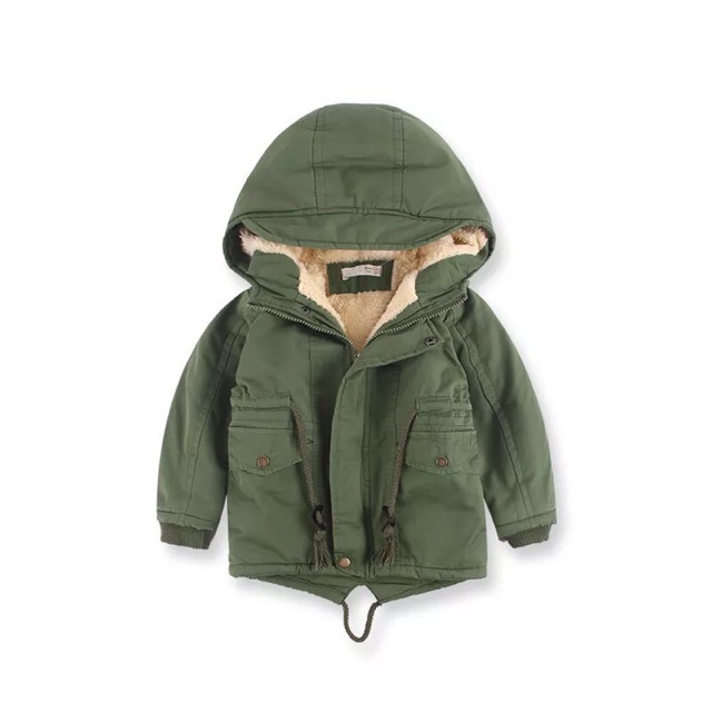 Áo khoác Parka lót lông cừu siêu ấm