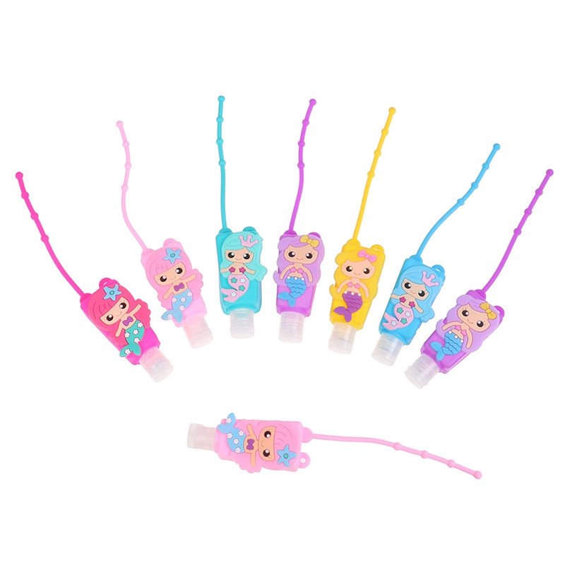 Chai Silicone Đựng Nước Rửa Tay Chống Vi Khuẩn Hình Nàng Tiên Cá