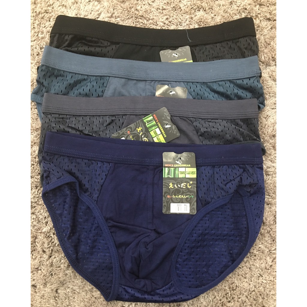 Hộp 5 chiếc Quần lót nam Tam Giác cao cấp thông hơi Siêu Thoáng Mát NO303 Chất Liệu Đẹp