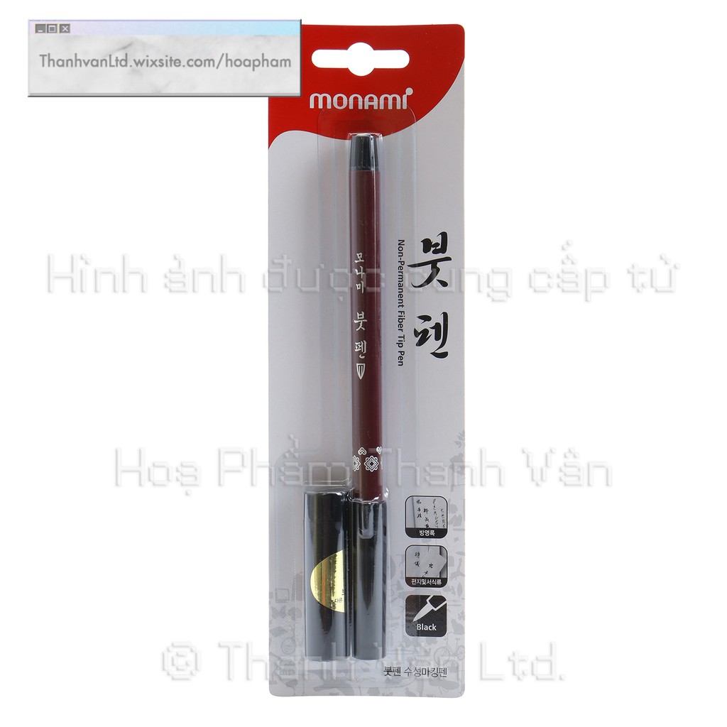 Bút Cọ Thư Pháp MONAMI Mực Ống – Brush Pen