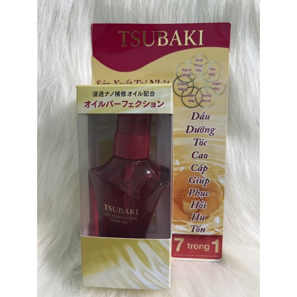 Dầu Dưỡng Tóc Tsubaki Hỗ Trợ Phục Hồi Hư Tổn Oil Perfection Hair Oil 50ml