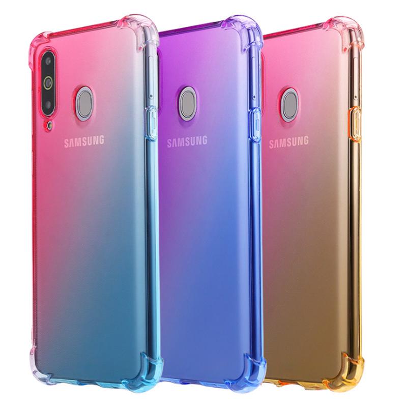 Ốp điện thoại silicon mềm màu gradient ấn tượng cho Samsung A8S A6S A9S A7 A9 2018 A8 Star Pro A750