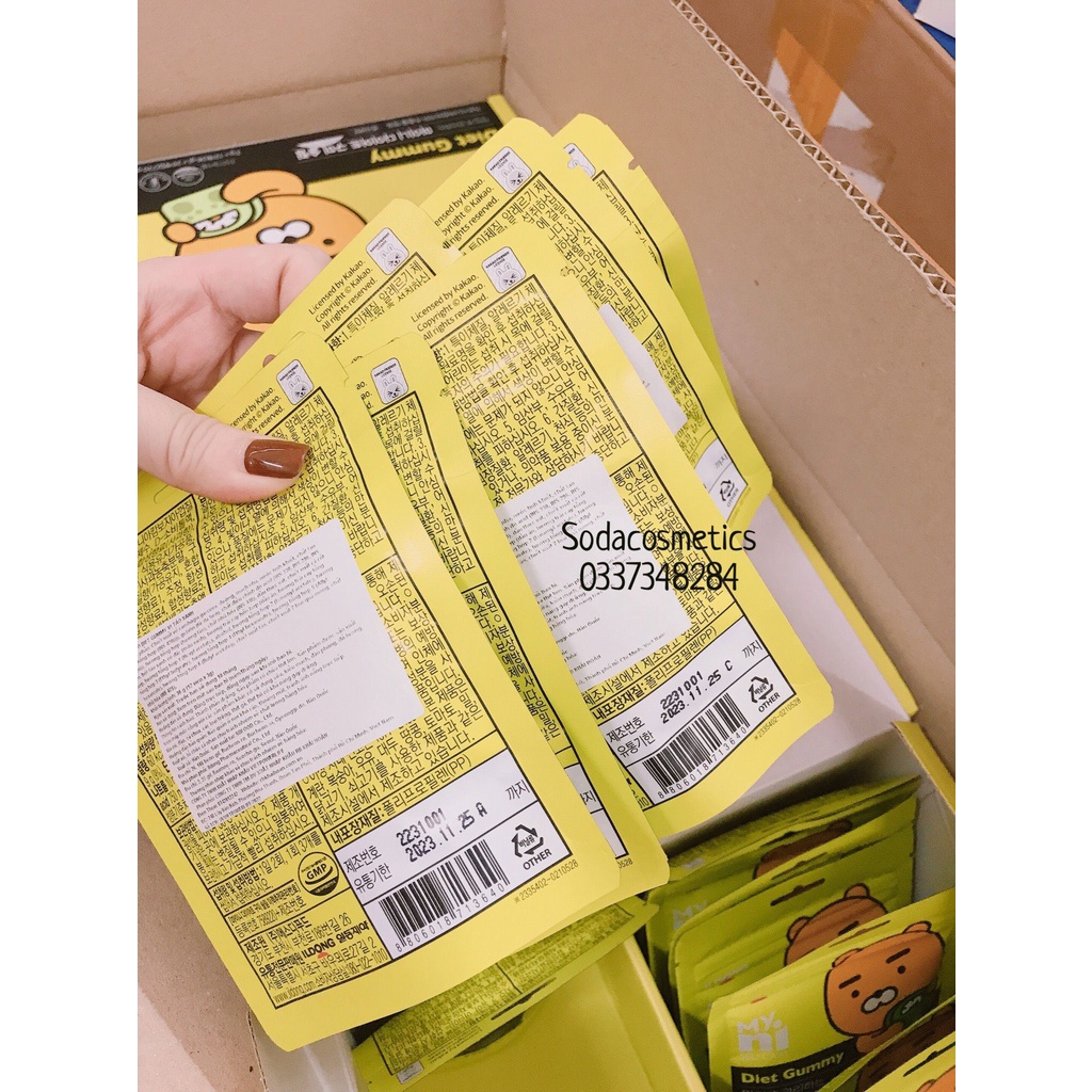 Kẹo Dẻo Giảm Cân Đẹp Da Myni Diet Gummy-  Viên Nhai Giảm Cân Myni Diet Gummy Giữ Dáng