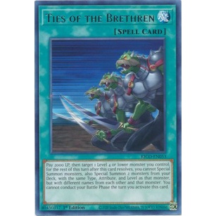 Thẻ bài Yugioh - TCG - Ties of the Brethren / KICO-EN053
