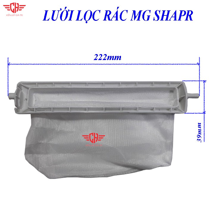 TÚI LỌC RÁC MÁY GIẶT LƯỚI LỌC MÁY GIẶT SHARP 40x220