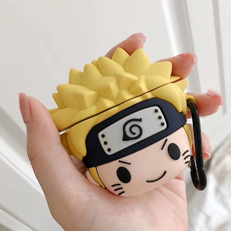 Tmdbyx Vỏ Đựng Bảo Vệ Hộp Sạc Tai Nghe Airpods 1 / 2 Hình Naruto 3d Ngộ Nghĩnh