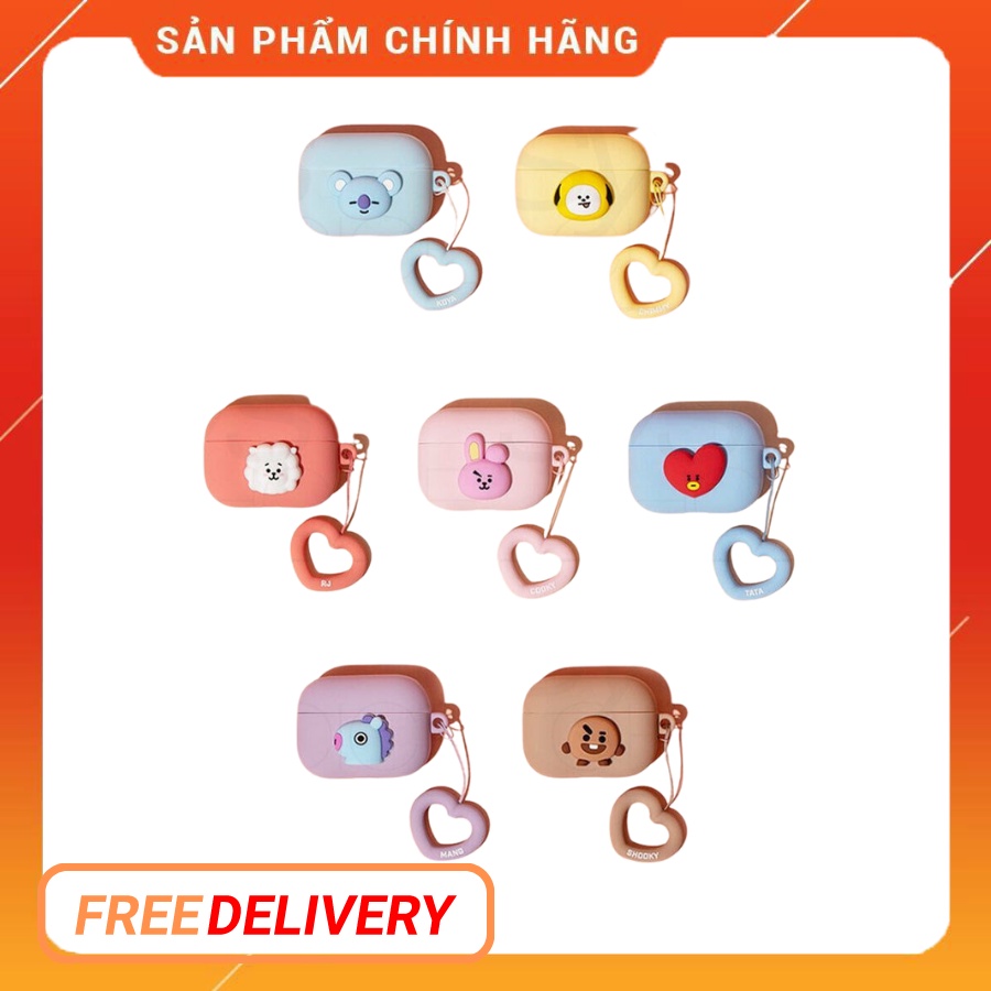 HỘP ĐỰNG AIRPOD PRO CASE HEARTING DUO BT21 Beens Company