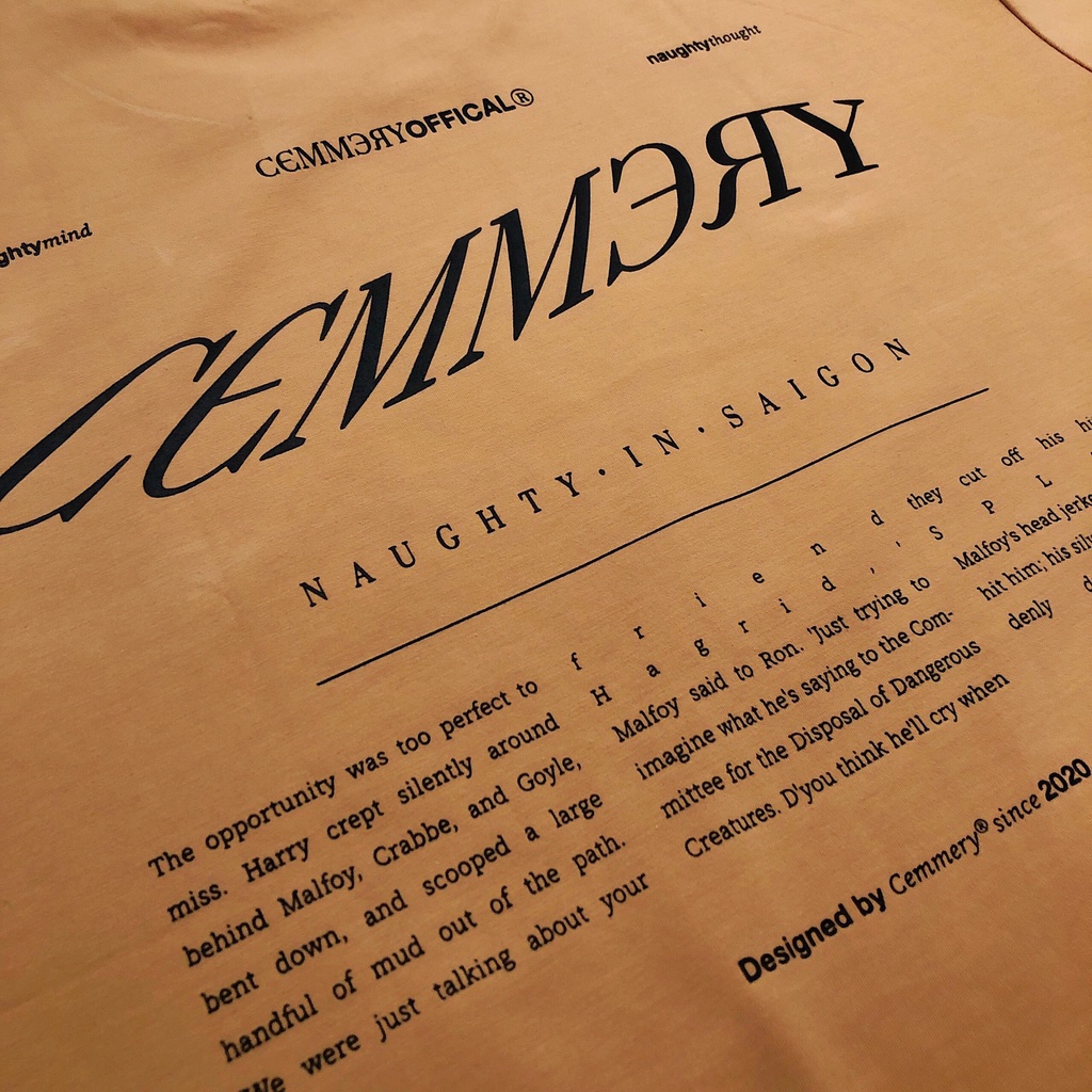 Áo thun LocalBrand CEMMERY " JOURNAL TEE " # Caremel | BigBuy360 - bigbuy360.vn