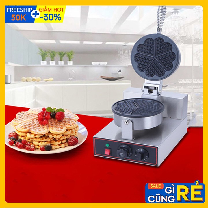 Máy nướng bánh kẹp công nghiệp khuôn trái tim