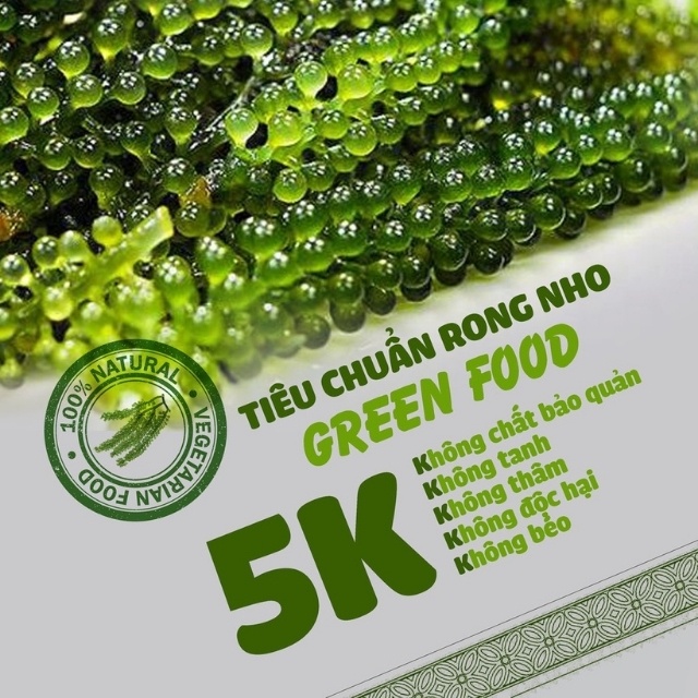 Rong Nho Green Food Tách Nước Kèm Chai Xốt Mè Rang Kewpie 180ml