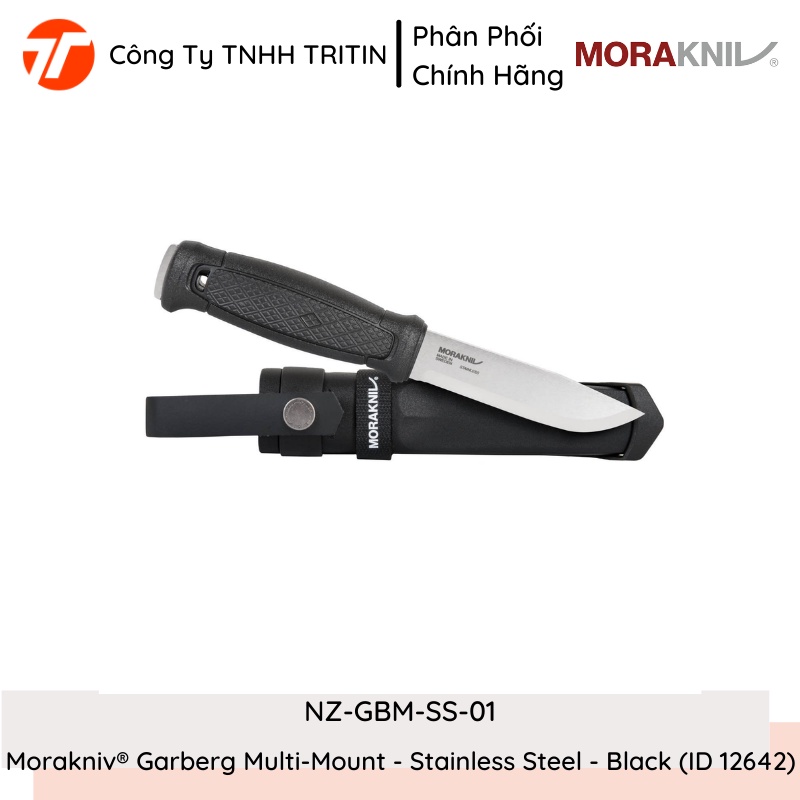 Dao phượt Morakniv Garberg Multi-Mount - Stainless Steel - Black (ID 12642) bảo hành 1 tháng NZ-GBM-SS-01 | TRITINCO