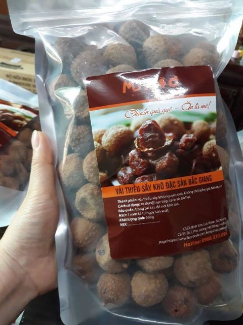 VẢI THIỀU SẤY KHÔ BẮC GIANG MẺ MỚI T6 - 2021 - 500G | BigBuy360 - bigbuy360.vn