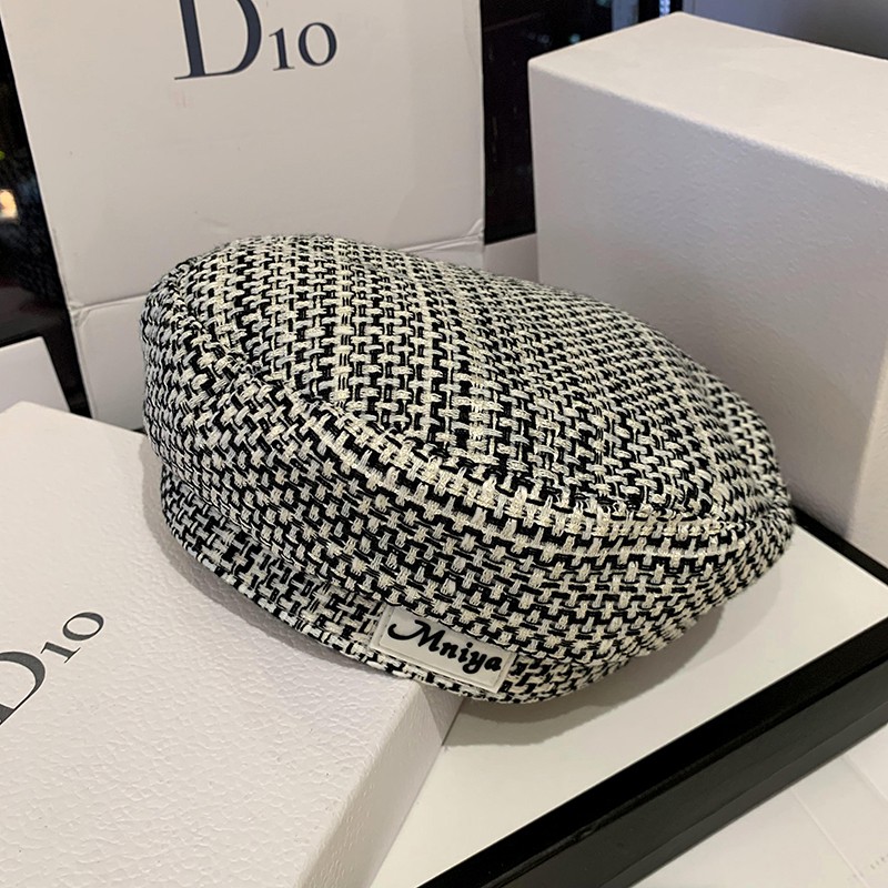 Mũ beret phối màu sắc thời trang dành cho nữ