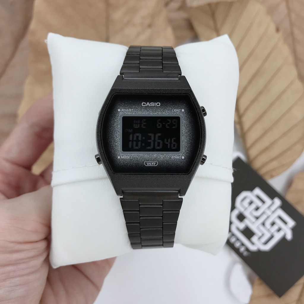 Đồng hồ nữ Casio B640 / B640WBG-1B dây thép chính hãng, chống nước 50m