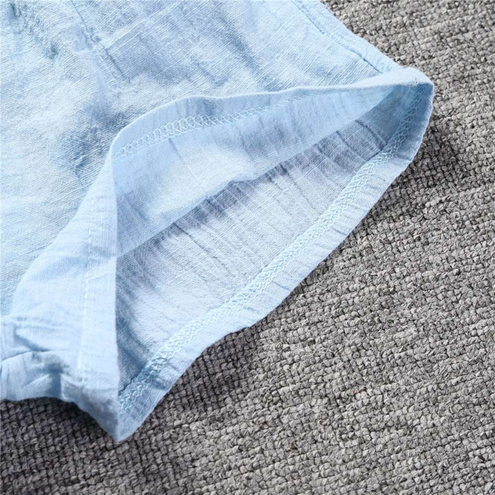 Quần short vải lanh cotton mềm mại cho bé