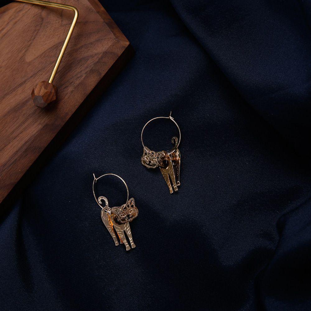 Khuyên Tai Móc Hình Xoắn Ốc Tròn Phong Cách Boho Cổ Điển