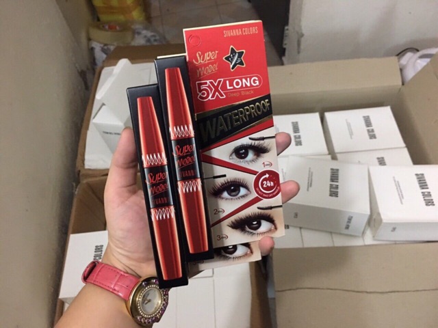 Mascara 2 đầu nối mi sivanna Super model 5x | BigBuy360 - bigbuy360.vn