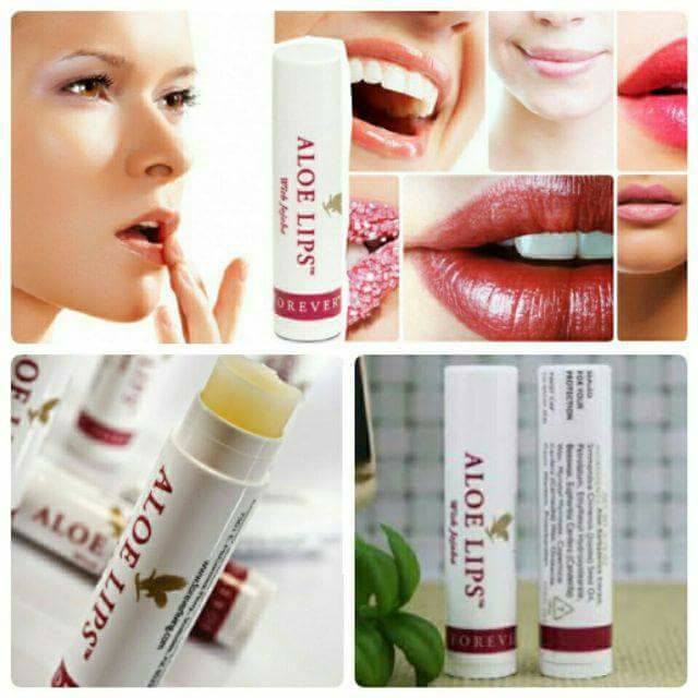 Combo 1 hộp 12 Thỏi Son dưỡng môi Lô Hội Aloe Lips