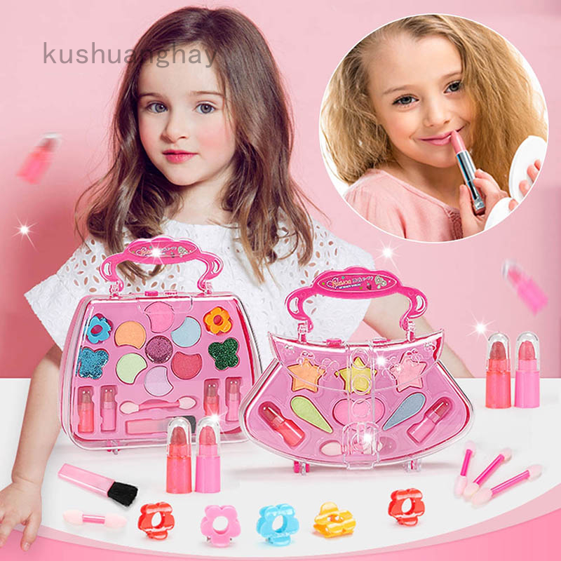 (hàng Mới Về) Bộ Đồ Chơi Trang Điểm Kushuanghay Dành Cho Bé Gái