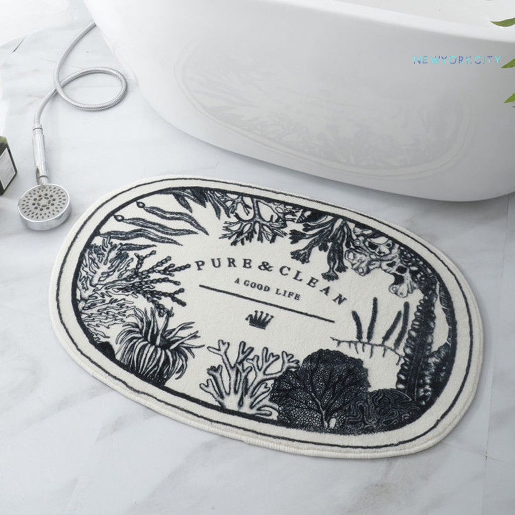 Thảm Chùi Chân Siêu Mềm Dày Dặn Chống Trượt Nhanh Khô Có Thể Giặt Sạch Dành Cho Phòng Tắm