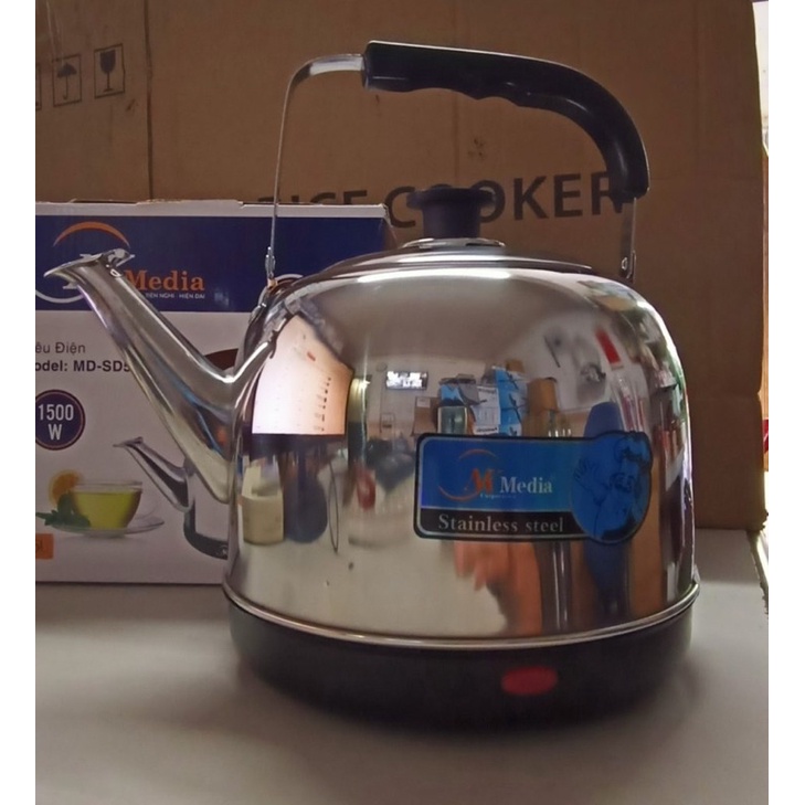 Ấm Đun Nước Đạt Tường-Xinfan-nkmedia Dung Tích 5L-Có Còi Khi Sôi Sẽ Tự Động Ngắt