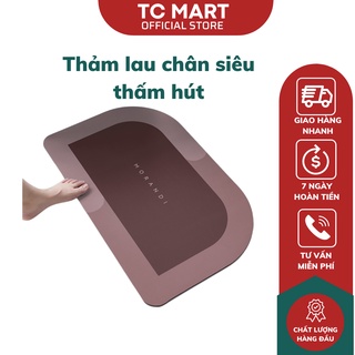 Thảm Hút Nước Siêu Thấm - Thảm Lau Chân Siêu Mềm Siêu Dày, Siêu Thấm Nước Chất Liệu Chống Trượt
